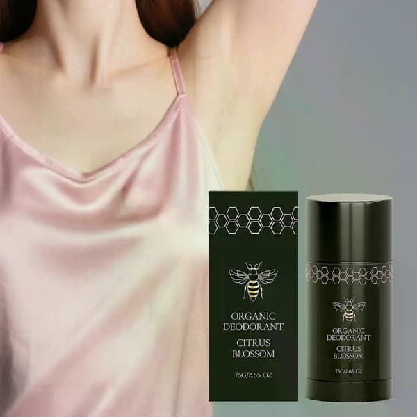Økologisk Sitrusblomst Solid Deodorantstift, 75g Naturlig Underarmsdeodorant for Langvarig Friskhet, Mild Ikke-irriterende Kroppslukt Kontroll for K 3PCS