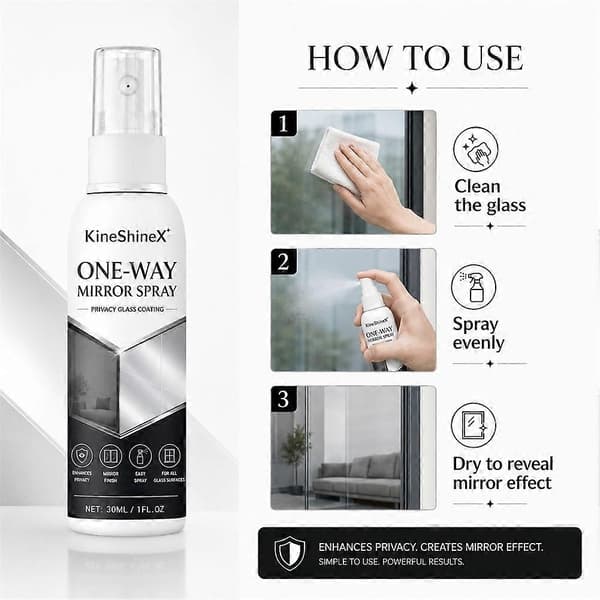 Infrarød-blokkerende spray reflekterende vindusspray multifunksjonelt beskyttende belegg for hjem og bil 1pc