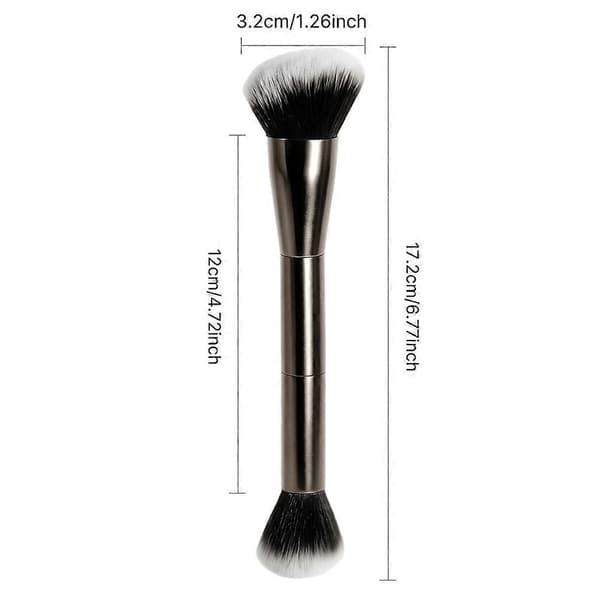 Ansiktsmakeupborste Ultramjuka syntetiska borst Lyxgåva för makeupentusiaster 2pcs