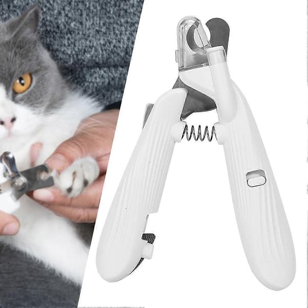 Professionel negleklipper til kæledyr med stænkbeskyttelse - Tilbehør til hunde og katte 3pcs