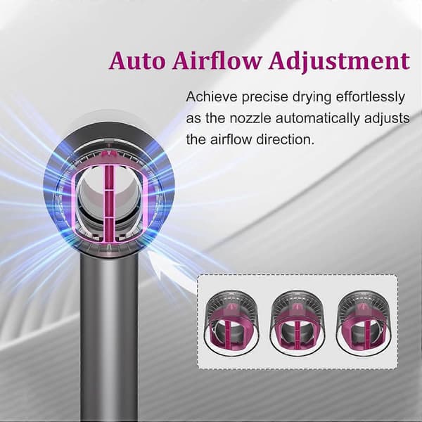 Hårtørrer-dyse til Dyson Supersonic Airwrap HD01 HD02 HD03 HD04 HD08 HD15 Diffuser-tilbehør Auto-svingende dyse