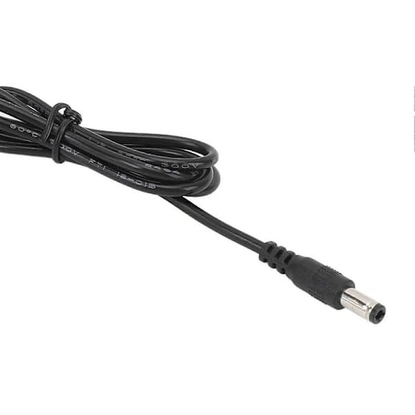 DC 15V 3A strømadapter med 5,5 mm x 2,5 mm ladekabel – egnet for høyttalere, LED-skjermer, lys.