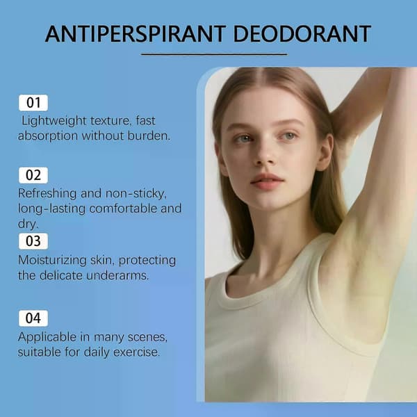 Antiperspirant Roll-on, Anti-Perspirant Deodorant Roll-on, Aluminiumfri Deodorant 1PCS