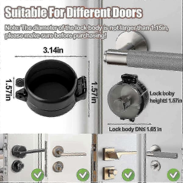 Barnsäker Deadbolt-skydd 4-pack Dörrlåsäkring för de flesta Deadbolts