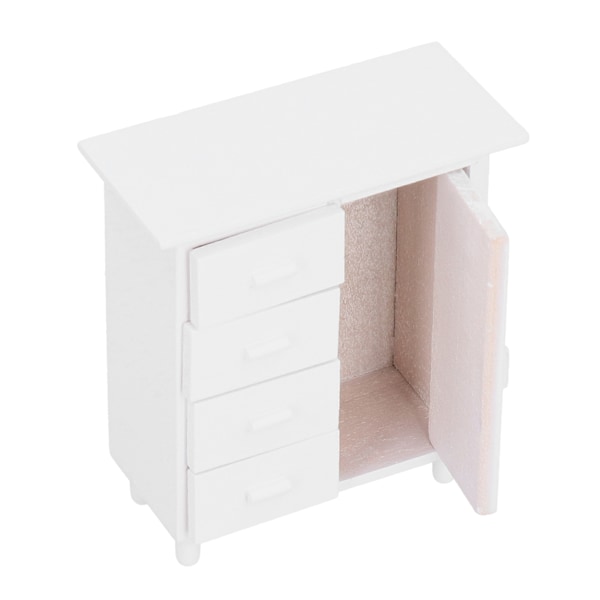 1:12 Miniatyrskåp Dekorativt Träskåp Möbelmodell Leksak Dockhus Tillbehör