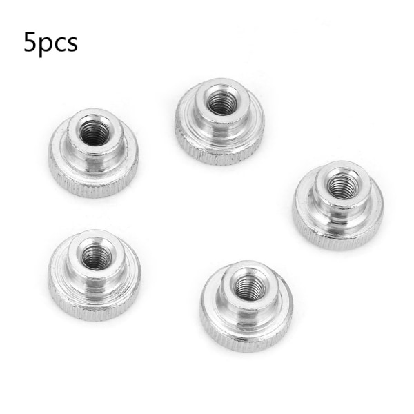 M3 M4 M5 M6 M8 M10 Nickel Plated Carbon Steel Hand Tighten Knurled Thumb Nuts (M6 5pcs)