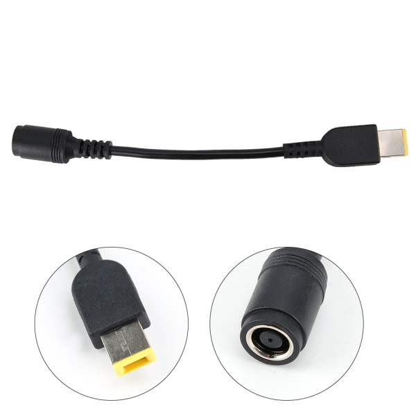 Til Lenovo Laptop Strømadapter Rund Port til Firkantet Port X240 X1 G405 Konverteringskabel