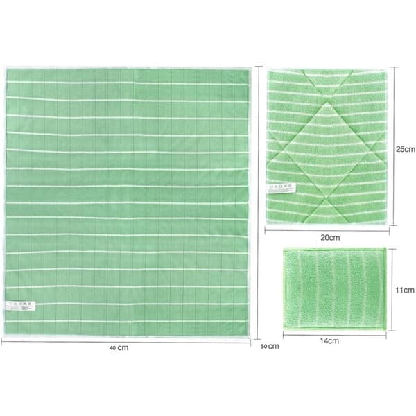 6-pack Bamboo Microfiber Cloths for Windows, Mirrors, Tiles, Car Body, Household, Bathroom