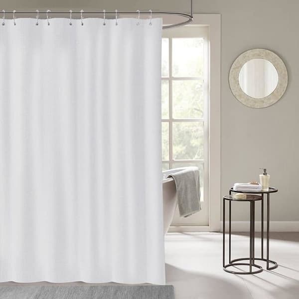 Duschdraperi - Vit - 240 x 200 cm - Vattentätt - Mögelresistent - Antibakteriellt