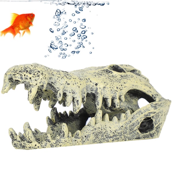 Akvaarion akvaariosisustus keinotekoinen simulaatio kallon muotoinen koriste maisemaan