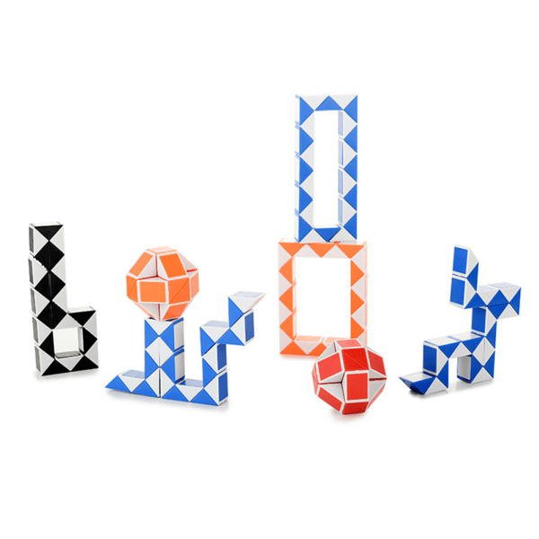 Magic Cube Snake Legetøj Plast Pædagogisk Legetøj til børn