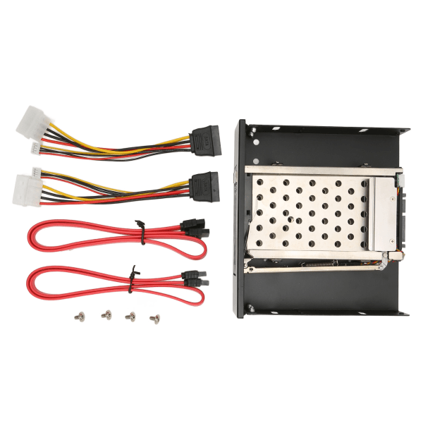 2,5\" Intern HDD Kabinet Dobbelt Bay SATA II Interface 7mm til 9,5mm Harddisk Tykkelse HDD Mobil Rack Cage