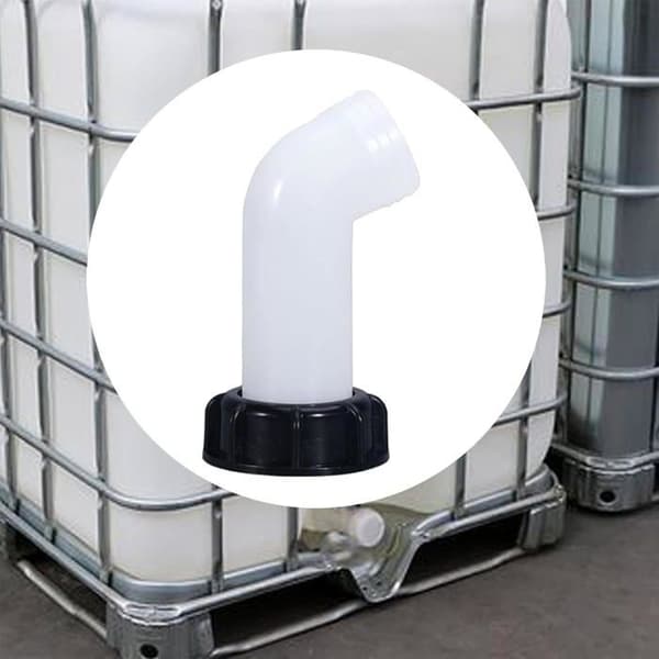 3-pak IBC-tank-aftapningstud med møtrik, 60 mm vandtank-hane-forlængerstuds