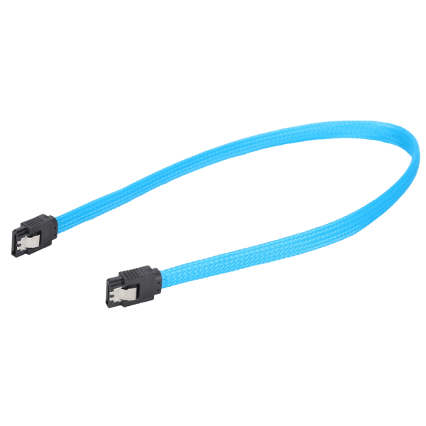 SATA-kaapeli SATA3.0 SSD 8-nastainen tiedonsiirto 6Gbps 7P klipseillä Color Net Wire Tarvikkeet Sininen (suora pää)