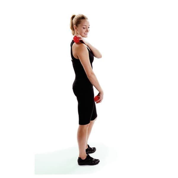 8 cm hårde massagebolde x 2 - Designet til at lindre stress og afslappe spændte muskler, triggerpunkter, dybdevæv, myofascielle