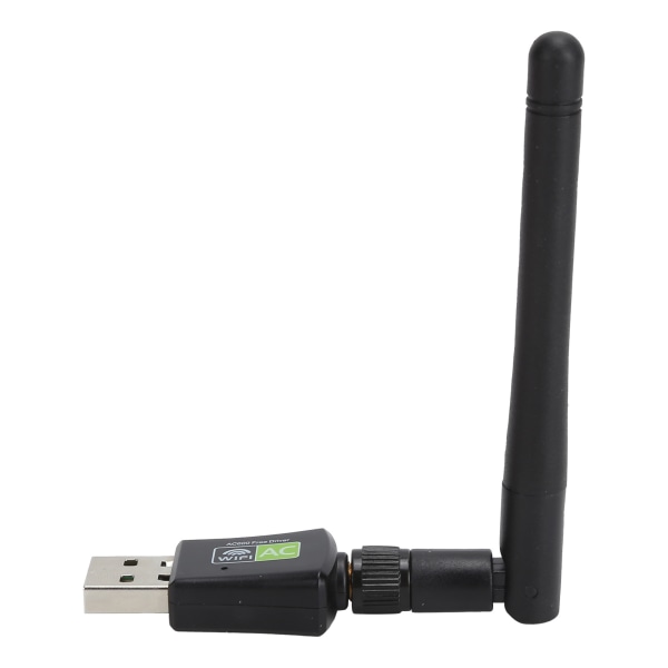 USB Wifi Adapter Modtager Antenne Ethernet 600Mbps 2,4Ghz5Ghz trådløst netværkskort Sort