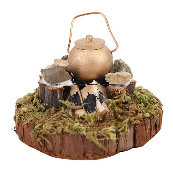 1:12 Dockhus Miniatyr Värme Vatten Modell Mini Utomhus Villa Trädgård Scen Tillbehör Vild Spis
