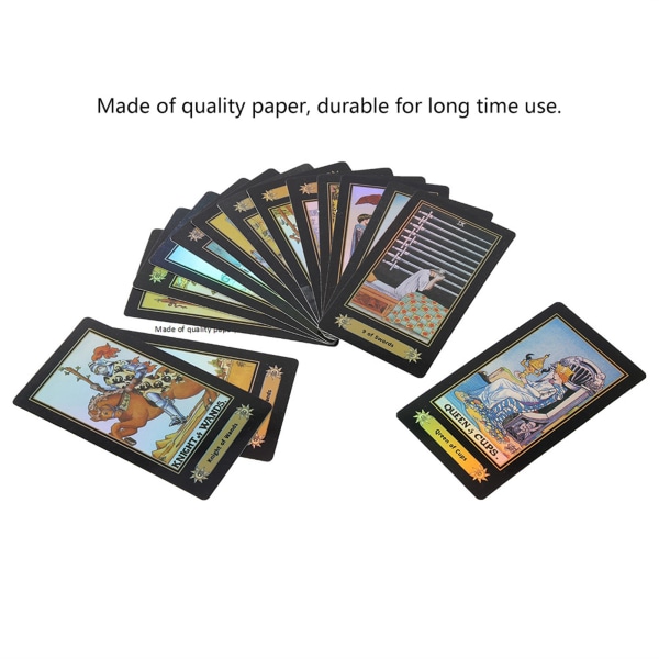 1 Sæt engelsk udgave Waite Tarot Future Fate Indicator Forecasting Cards Deck Game
