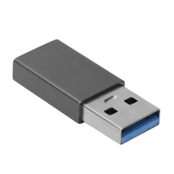 TypeC Adapter Converter hona till USB3.0 hane USB snabbladdning datortillbehör (kolgrå)