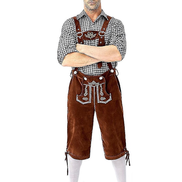 Baijerilaiset Lederhosen Oktoberfest Olutmies Puvut XL Musta