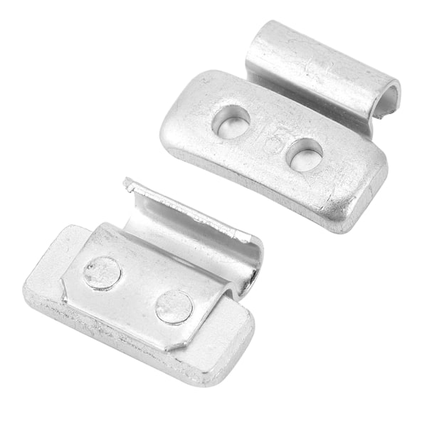 15g 0,53oz 100 st P-formade hjulbalansvikter i aluminiumlegering, klämma på, motvikt för stålfälgar