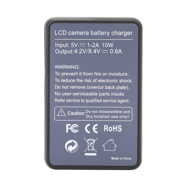 LP-E17 Batterioplader Single Slot USB Opladning med LCD-skærm til Canon EOS M3 M5 M6 760D