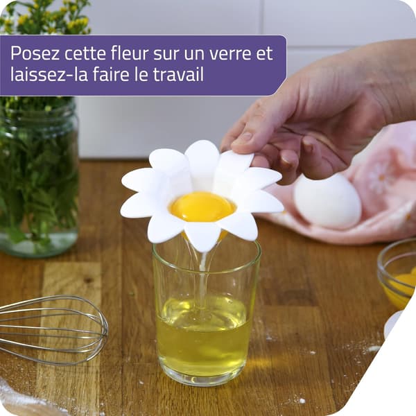 Daisy Äggule- och Vitseparator, Sött Köksredskap, Bakverktyg, Blomformad Ägguleseparator