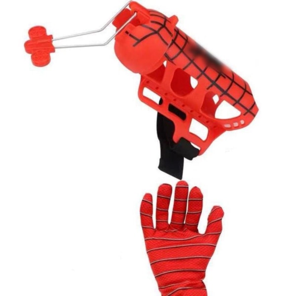 Halloween Spider Handske Legetøj Tegnefilm Cosplay Spider Plast Handske Håndleds Launcher Sæt Legetøj til drenge Gave