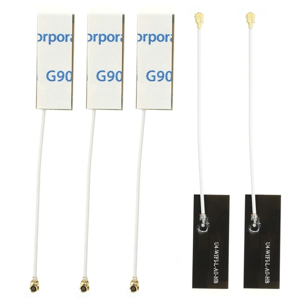 5st 2,4g 5G-antenn Inbyggd WIFI-antenn för IPEX1-gränssnitt trådlöst WIFI-kort