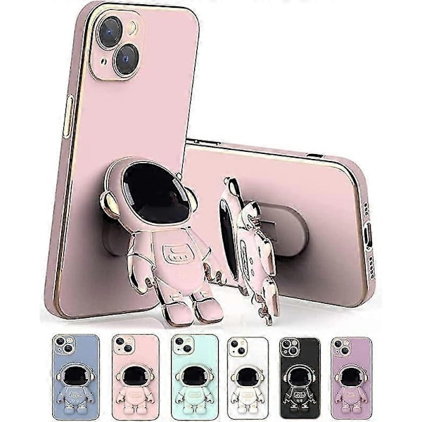 Astronaut Folding Stand Case Compatible With Iphone 12 Pro Max/12 Pro/12, Electroplated Tpu Protective Shell