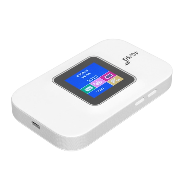 4G WiFi-ruter 150 Mbps med Micro SIM-kortspor, støtter 8 brukere, LED-skjerm, mobil WiFi-hotspot for Europa, bærbare datamaskiner, telefoner, PC