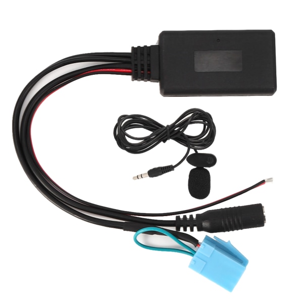 8-pins Bluetooth AUX IN-kabeladapter med mikrofon, håndfri samtale, passer for Smart Fortwo 450
