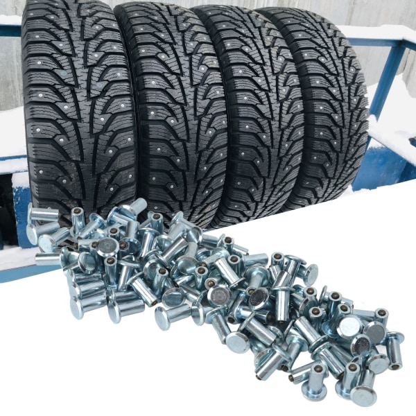 Skridsikre dækpinde - 100 STK Universal hjul metalbolte til lastbiler, køretøjer, motorcykler