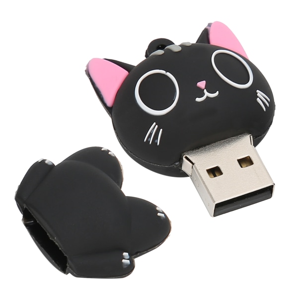 Tegneserie katt mønster USB flash-stasjon data bilde musikk filmfiler lagring U-disk gave 32GB