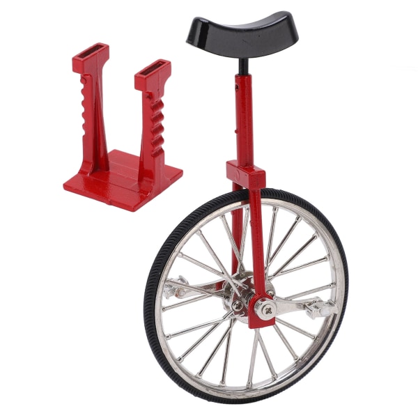 Unicycle Model Simulert Livlig Design Vakker Utsøkt Teksturert Legering Mini Enkelhjul Sykkel Ornament Leke