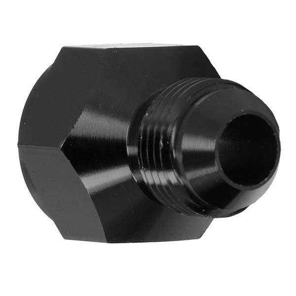 Rörreduceradapter rak AN10 hona till AN8 hane aluminiumlegering svart passning
