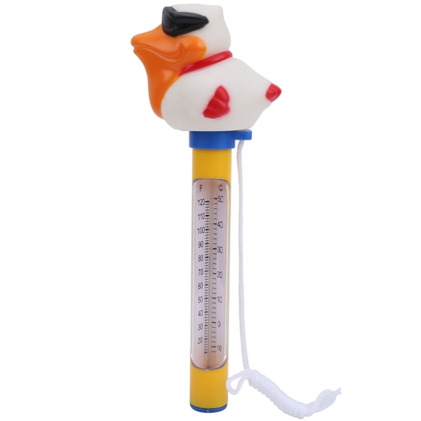 Flytande Pooltermometer i Djurform, Badvattentemperaturmätare med Snöre