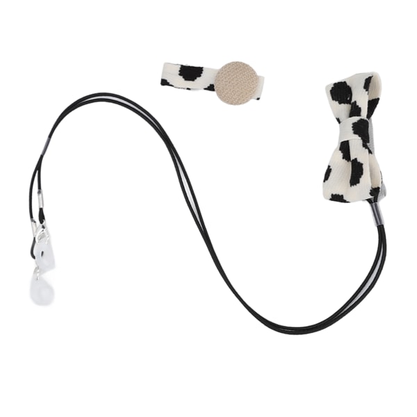 Kuulokojekiinnike katoamista estävä kaunis lehmäkuvio Suunniteltu kuulolaitteiden kaulanauha hiusneulalla binauraalisiin kuulolaitteisiin