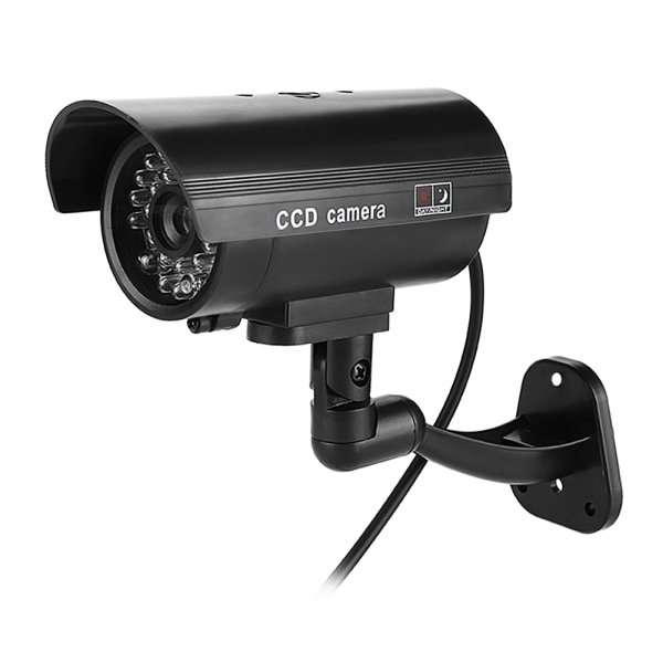 Falsk sikkerhedsskærm - Flash LED Dummy-kamera med tyverisikringsfunktion (3-6 måneders batterilevetid)