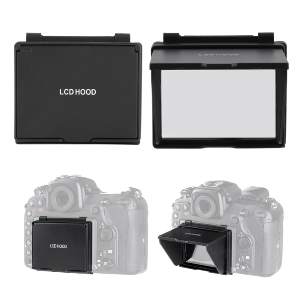 LCD-skärmskydd Pop up-kamera Solskydd Visir Solskydd Cover till Nikon D500