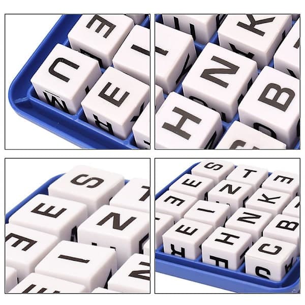 Word Link Boggle -lautapeli, 3 minuutin sanahakupulmapeli, opettavainen perhejuhlapeli lapsille
