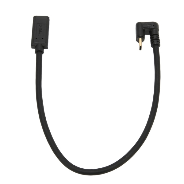 USB C-förlängningskabel 0,3 m/0,98 fot 10 Gbps förgylld rätvinkel USB 3.1 hane till hona förlängningssladd för Mi 4C