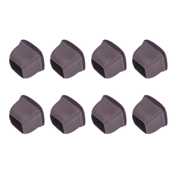 8st Stol Cover TPE golvskydd Möbel Ben Kepsar Set Kit för bordspall Brun L