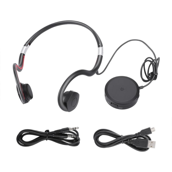 Nye BN-802 5V500mAh Opladning Knogleledning Hovedtelefoner Høreapparat Sort