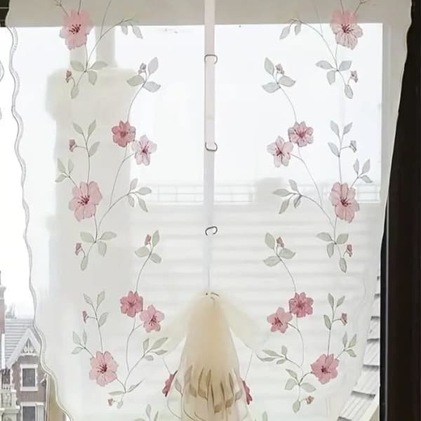 Gardiner - ZGEER - Romerska - Polyester - 80x180cm - Röd