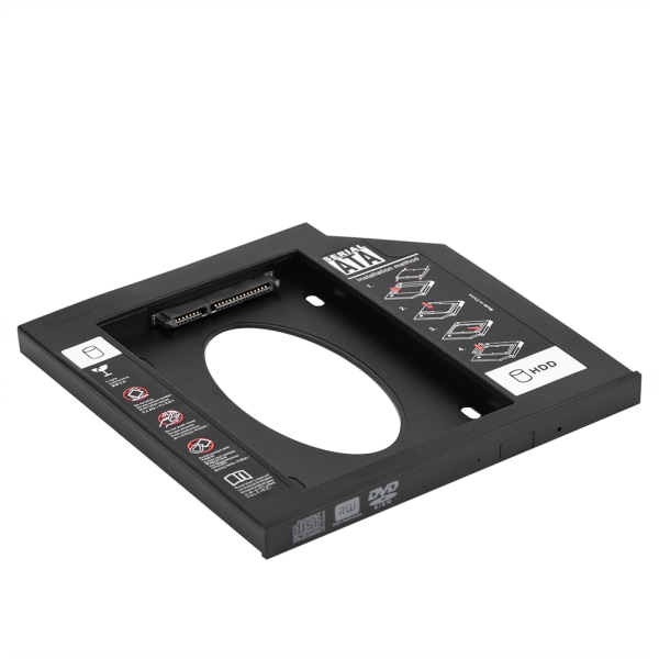 2.5\" SATA HDD SSD Kabinet Harddisk Drev Bay Caddy Optisk DVD Adapter til Laptop 9.5mm