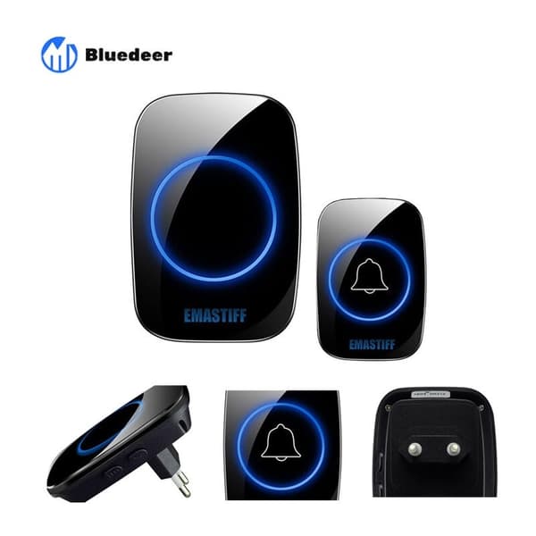 Smart Wireless Doorbell Waterproof Range, 300m Ultra-Long Range Remote Control Doorbell Remote Control Chime