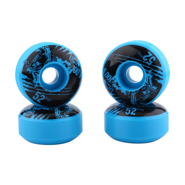 52mm x 30mm 4 kpl/ set Outdoor Classic Kestävä PU Cruiser Longboard Skateboard Wheels (sininen)