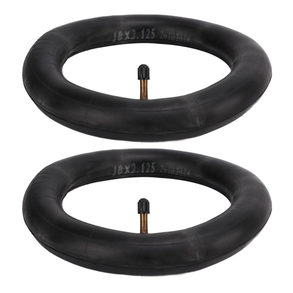 2 pakke 10x2.125 indvendigt slange dækværktøj Oppustelig butylgummi inderrør med kobberagtig vinklet ventilstamme