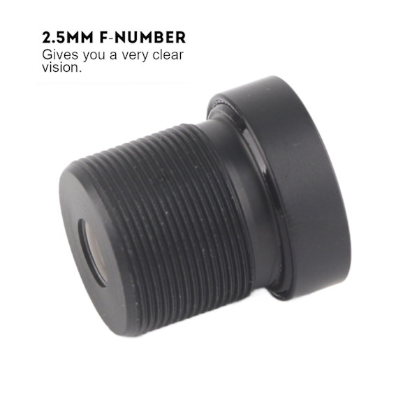 150° Vidvinkel IP Kameraobjektiv til CCTV med 2,1 mm M12*0,5, 1/3' & 1/2,9' CCD Chips